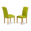 Pemberly Row 5-Piece Wood Dining Set in Oak and Autumn Green Finish