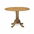 Pemberly Row 5-Piece Wood Dining Set in Natural Finish with Brown Accents