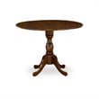 Pemberly Row 5-Piece Dining Set in Acacia Walnut and Light Tan Upholstery