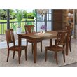 Pemberly Row 5-Piece Traditional Wood Dinette Set in Mahogany Finish