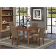 Pemberly Row 5-Piece Wood Dining Set in Mahogany and Coffee Finish