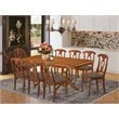 Pemberly Row 9-Piece Wood Dining Set with Butterfly Leaf in Saddle Brown