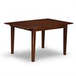 Pemberly Row 5-Piece Mahogany Dining Set with Slatted Chairs and Wood Seats