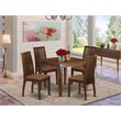 Pemberly Row 5-Piece Wood Dining Table and Chairs in Mahogany Finish
