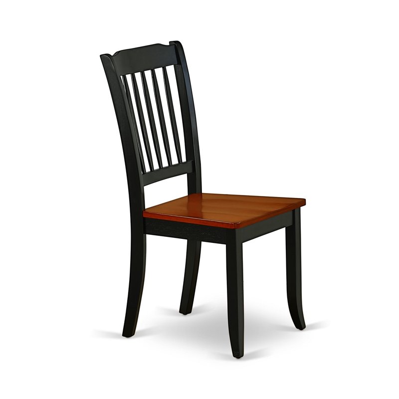 Pemberly Row 7-Piece Wooden Dining Set in Black & Cherry Finish
