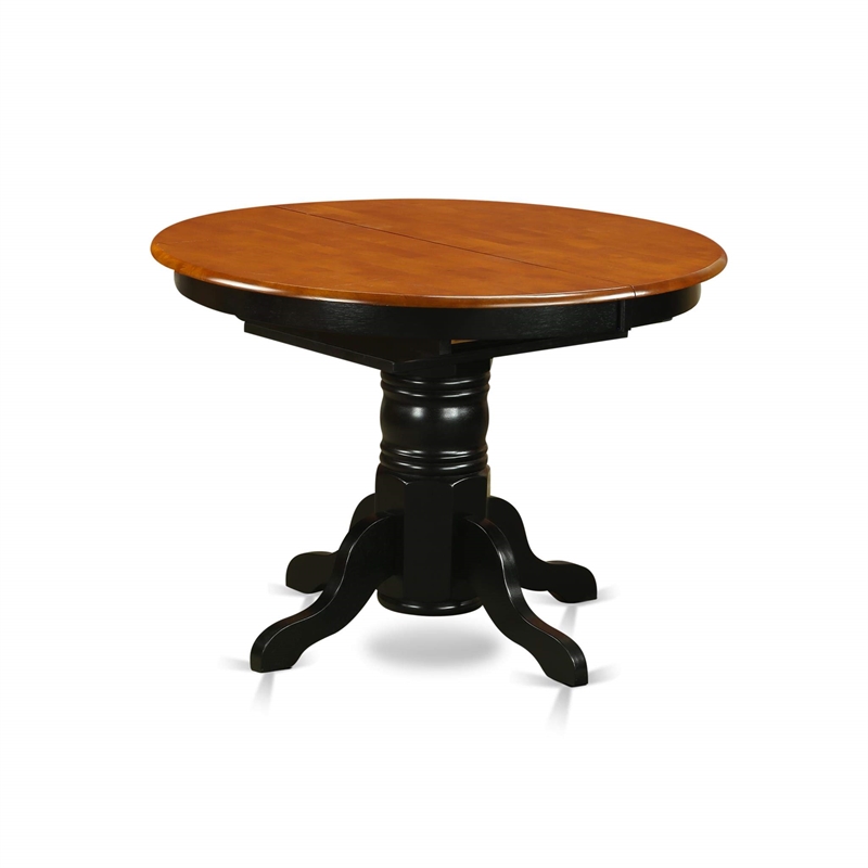Pemberly Row 7-Piece Asian Hardwood Dining Set in Black/Cherry Finish
