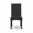 Pemberly Row 5-Piece Wood Dining Set with Fabric Chairs in Black/Cherry