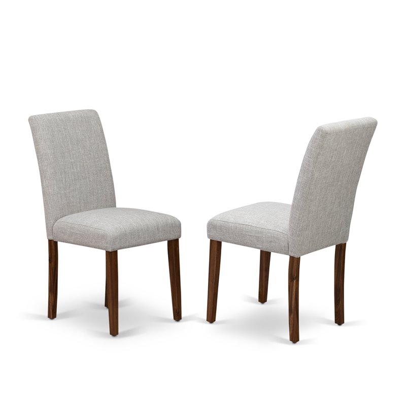Pemberly Row 5-Piece Wood Dining Set with Doeskin Upholstery in Natural