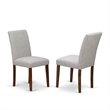 Pemberly Row 5-Piece Wood Dining Set with Doeskin Upholstery in Natural