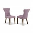 Pemberly Row 7-Piece Wood Dining Table Set with Linen Fabric Seats