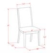 Pemberly Row 6-Piece Wood Dining Set in Black Light Sable and Cement