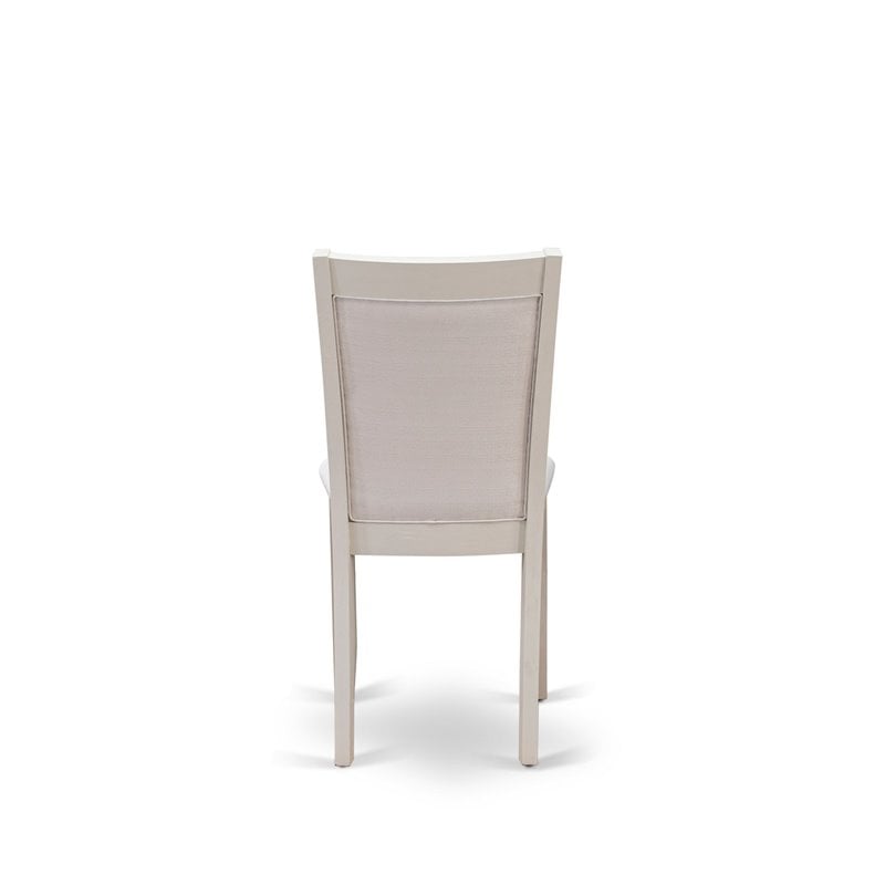 Pemberly Row 6-Piece Wood Dining Set in Jacobean White and Cream