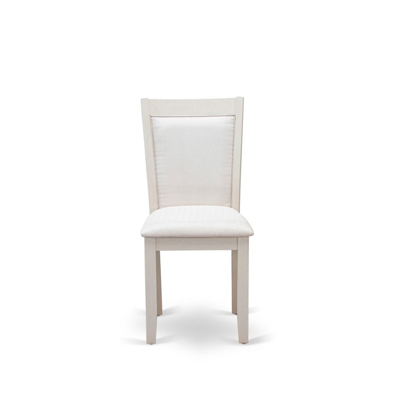 Pemberly Row 6-Piece Wood Dining Set in Jacobean White and Cream