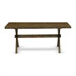 Pemberly Row 7-Piece Rubberwood Dining Set in Dark Khaki Gray Finish