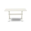 Pemberly Row 7-Piece Wooden Dining Set in Cream and Linen White Finish