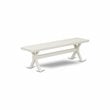 Pemberly Row 6-Piece Wood Dinette Set in Linen White and Baby Blue