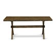 Pemberly Row Dining Table Set with 8 Chairs in Distressed Jacobean