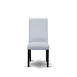 Pemberly Row 6-Piece Wooden Dining Set Gray Cement Black Upholstery