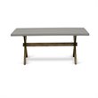 Pemberly Row 9-Piece Wood Dining Set in Jacobean Cement and Coffee