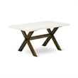 Pemberly Row 5-Piece Acacia Wood Dining Set in Dark Khaki Gray