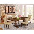Pemberly Row 7-Piece Wood Dining Set with Rectangular Table in Walnut