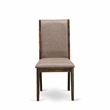 Pemberly Row 11-Piece Dining Set with Dark Khaki Linen Chairs in Walnut
