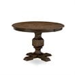 Pemberly Row 7 Pieces Wood Dining Set in Distressed Jacobean and Black
