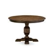 Pemberly Row 7 Pieces Wood Dining Set in Distressed Jacobean and Black