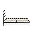 Pemberly Row Metal and Wood Queen Platform Bed Frame in Black