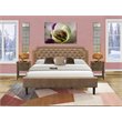 Pemberly Row 3-Piece King Bedroom Set Wood Brown Jacobean Finish