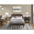 Pemberly Row 2-Piece Full Bedroom Set Wood Dark Brown Finish