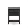 Pemberly Row 2-Piece Full Bedroom Set Wood Dark Brown Finish