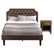 Pemberly Row 2-Piece Full Bedroom Set Wood Dark Brown Jacobean