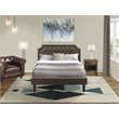Pemberly Row 2-Piece Queen Wood Bedroom Set in Dark Brown Finish