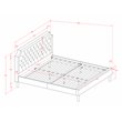 Pemberly Row Full Platform Bed Frame with Faux Leather in Brown & Black