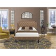 Pemberly Row 2-Piece Wood Full Bedroom Set in Brown/Jacobean Finish