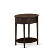 Pemberly Row 2-Piece King Platform Bedroom Set in Brown Jacobean Finish