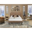 Pemberly Row 2-Piece Wooden Full Bedroom Set in Brown Mahogany Finish