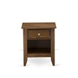 Pemberly Row 2-Piece Wood Full Bedroom Set in Brown and Walnut Finish