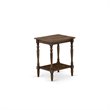 Pemberly Row 2-Piece Full Bedroom Set Wood Dark Brown Finish