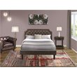 Pemberly Row 2-Piece Queen Bedroom Set Wood Dark Brown Finish