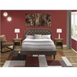 Pemberly Row 3-Piece Queen Bedroom Set in Dark Brown Antique Walnut Finish