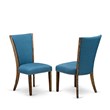 Pemberly Row 5-Piece Dining Table Set in Distressed Jacobean