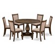 Pemberly Row 7-Piece Dining Set in Distressed Jacobean Finish