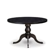 Pemberly Row 7-Piece Acacia Dining Set with Faux Leather in Black Finish