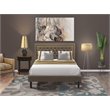 Pemberly Row 2-Piece Queen Bedroom Set with Wooden Frame in Mahogany