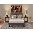 Pemberly Row 3-Piece Queen Bedroom Set with Wooden Frame in Jacobean