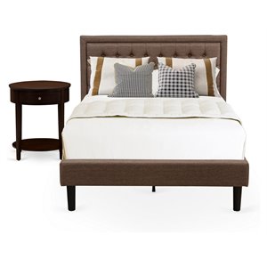 Pemberly Row 2-Piece Full Bedroom Set in Engineered Wood Antique Mahogany