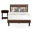 Pemberly Row 2-Piece Full Bedroom Set in Engineered Wood Antique Mahogany