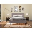 Pemberly Row 3-Piece King Bedroom Set in Wood Taupe Brown Jacobean
